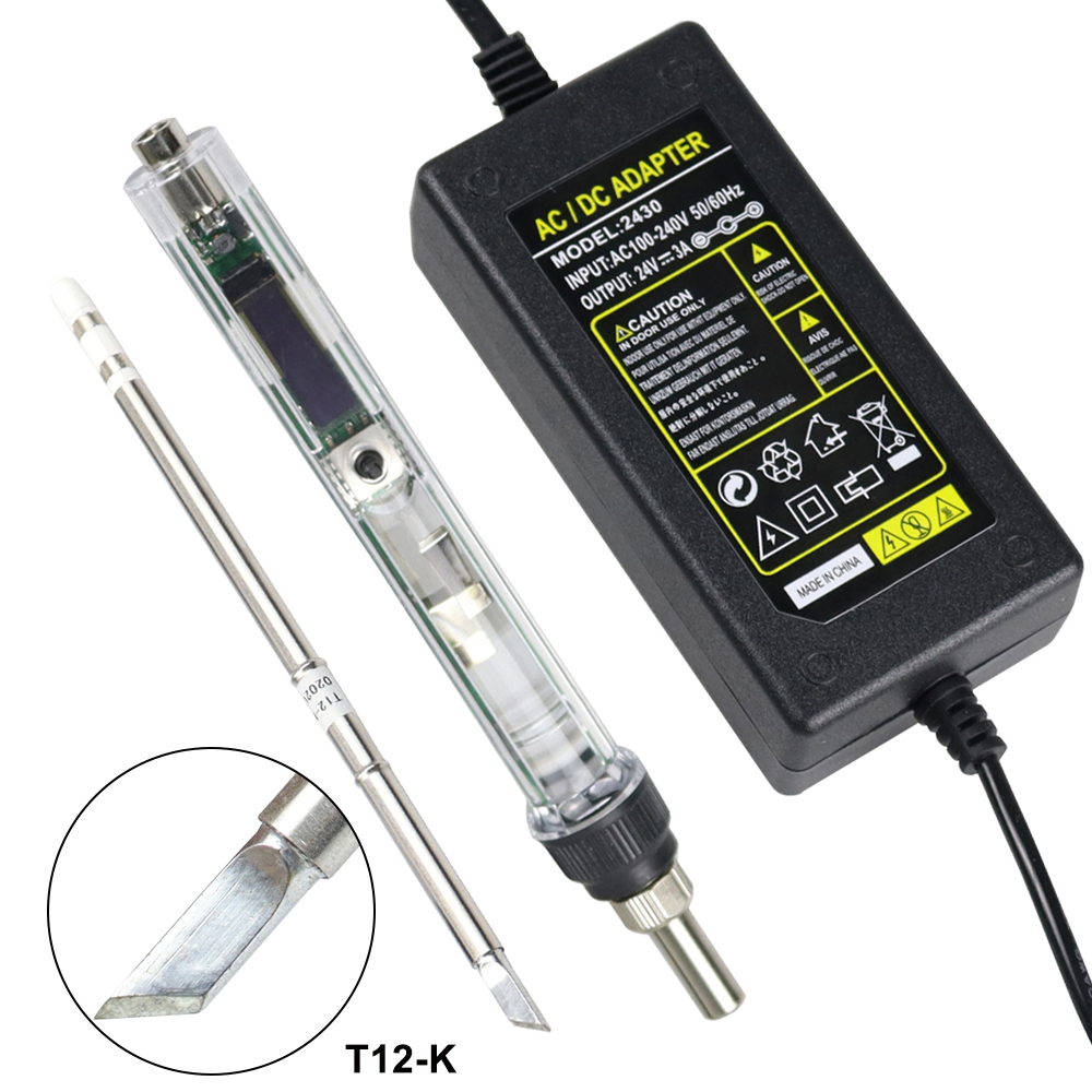 Industrial Laser Soldering Iron - T12 Kit Besi Solder Listrik DC
