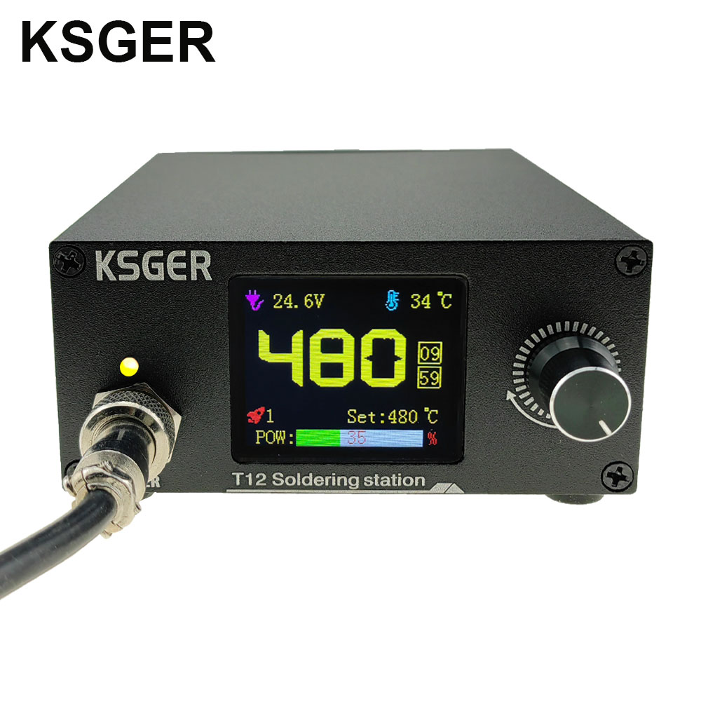 Industrial Laser Soldering Iron - KSGER T12 Alat Solder Ujung Besi