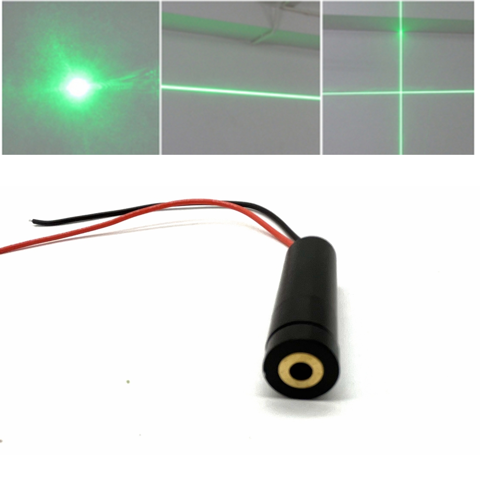 Industrial Laser Module - Modul Laser hijau 1240 titik/garis/silang, 515nm