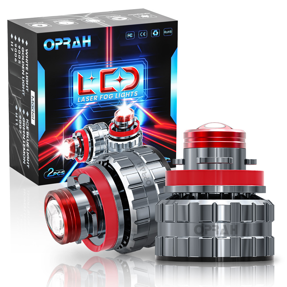 Laser Focus Lens - Oprah lampu kabut Led, 2pc lensa
