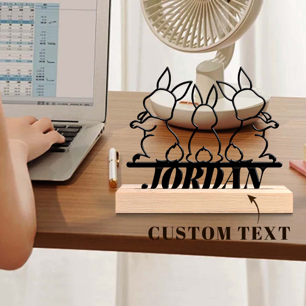 Desktop Laser Engraver - 1 buah Patung Logam Meja Menarik