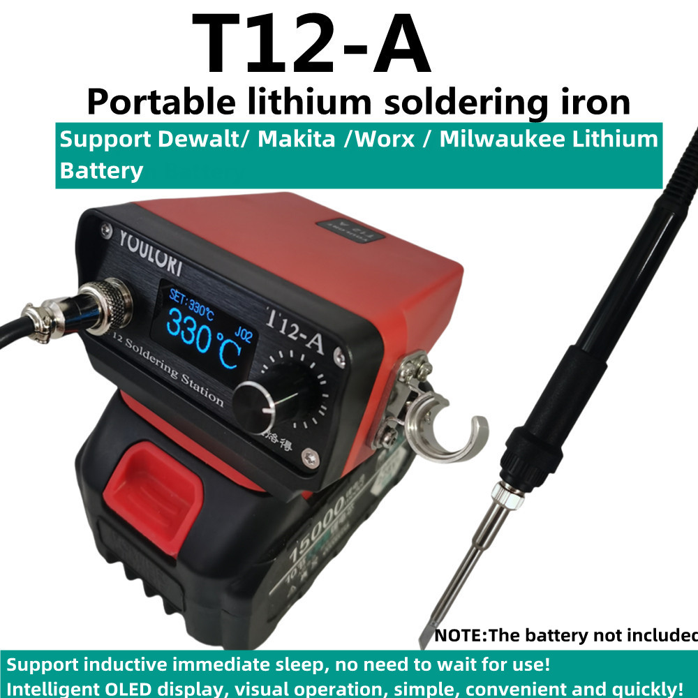 Industrial Laser Soldering Iron - Youlora T12 alat Solder nirkabel stasiun