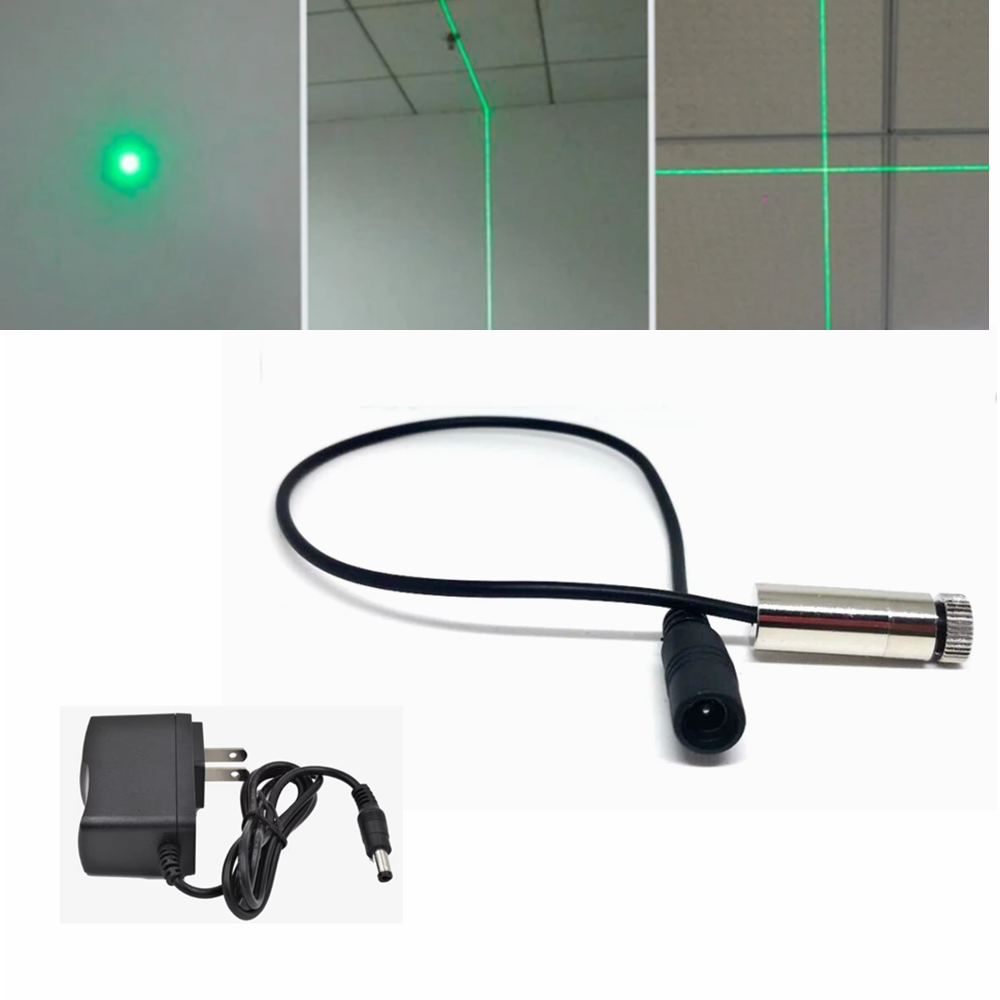 Industrial Laser Module - Modul Laser Titik/Garis/Silang Hijau 515nm 520nm