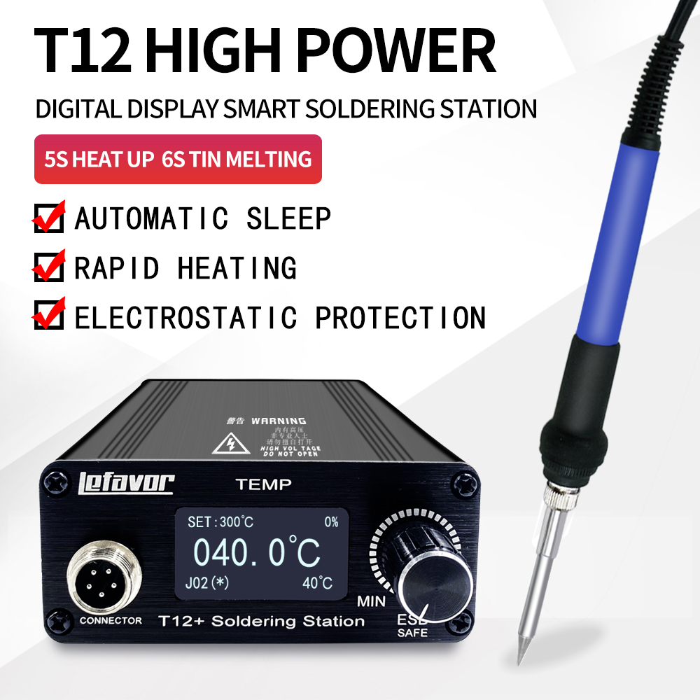 Industrial Laser Soldering Iron - T12 + Stasiun Solder Besi 1.3