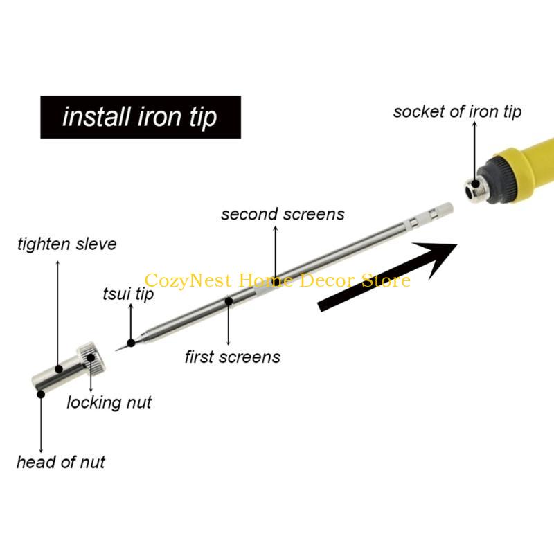 92MF T12 Stasiun Las Pegangan  - Industrial Laser Soldering Iron ulasan dan harga