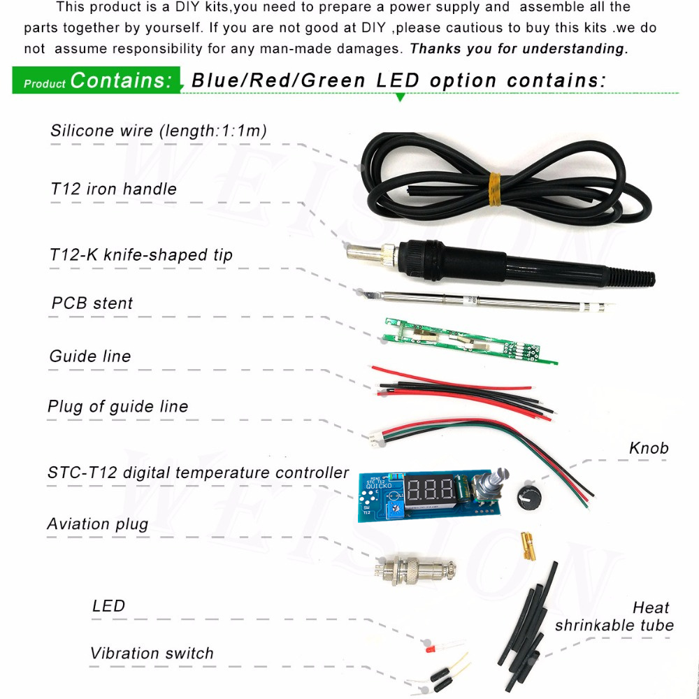 STC-T12 kit solder besi DIY/Un - Industrial Laser Soldering Iron ulasan dan harga