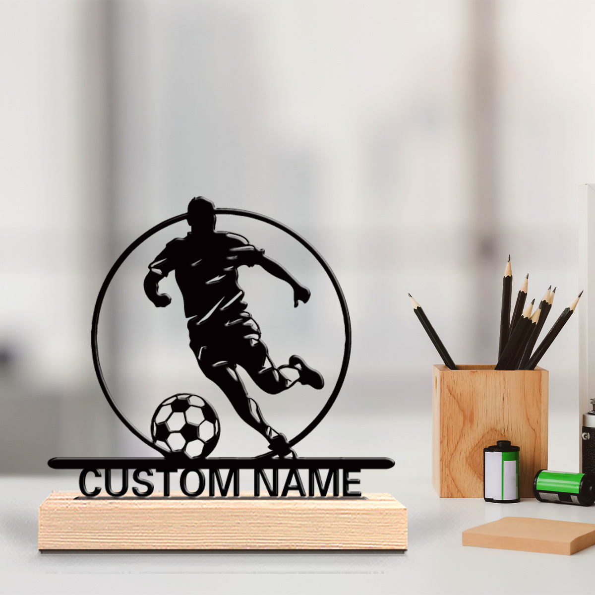 Patung Logam Pemain Sepak Bola - Desktop Laser Engraver ulasan dan harga