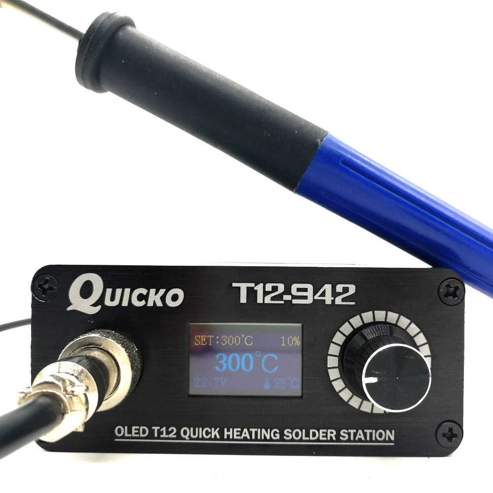 QUICKO MINI T12 STC OLED Digit - Industrial Laser Soldering Iron ulasan dan harga