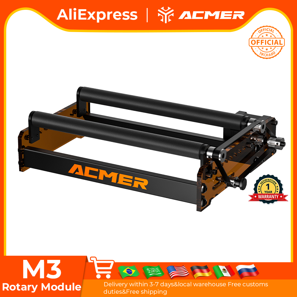 Rol Putar Laser ACMER M3 360 ° - Laser Engraving Software ulasan dan harga