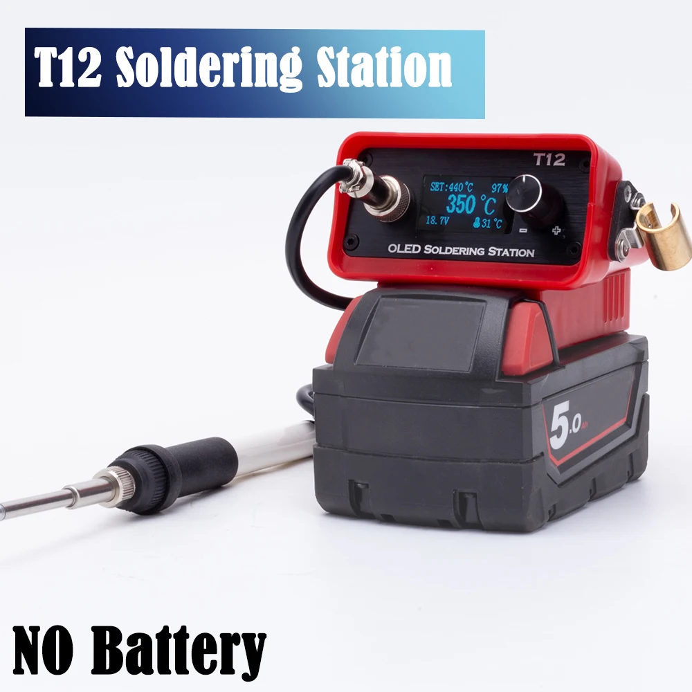 OLED T12 Solder listrik tanpa  - Milwaukee Drill M12 Fuel ulasan dan harga