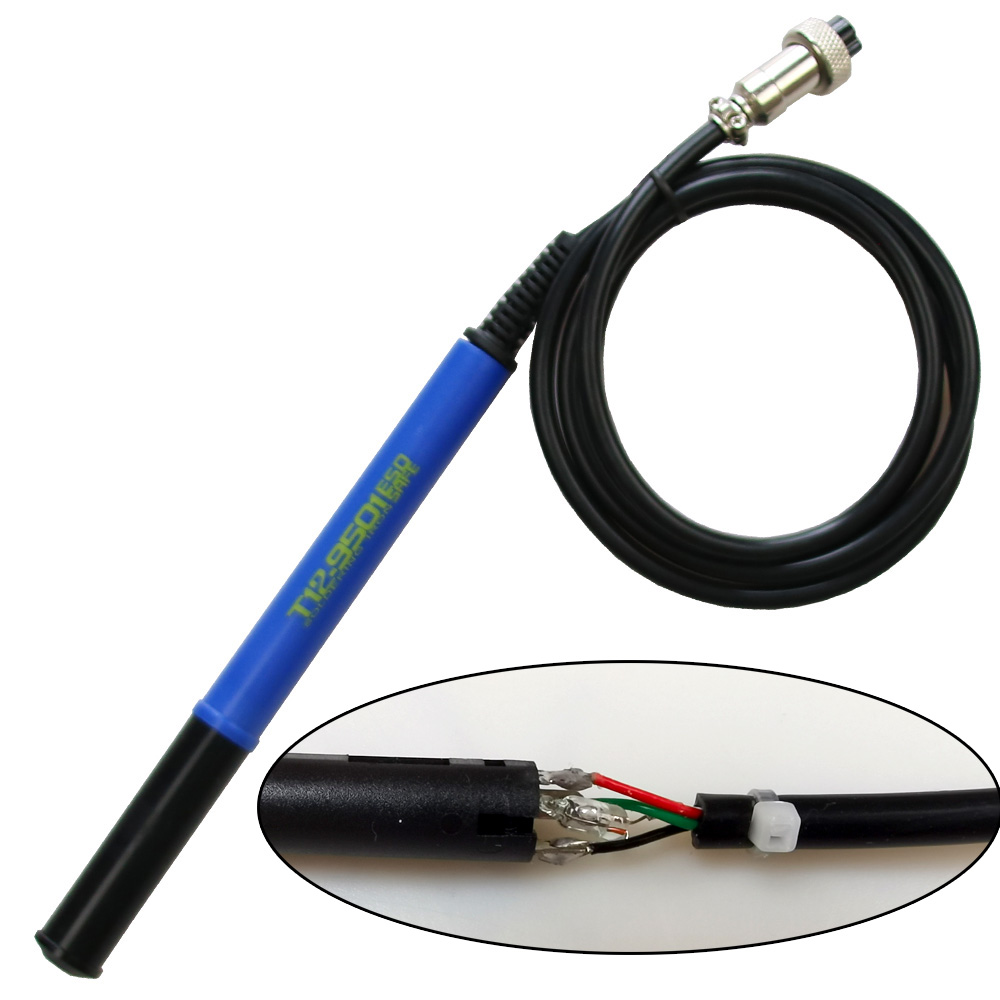 QUECOO 4pin T12-M8 9501 907 P9 - Industrial Laser Soldering Iron ulasan dan harga