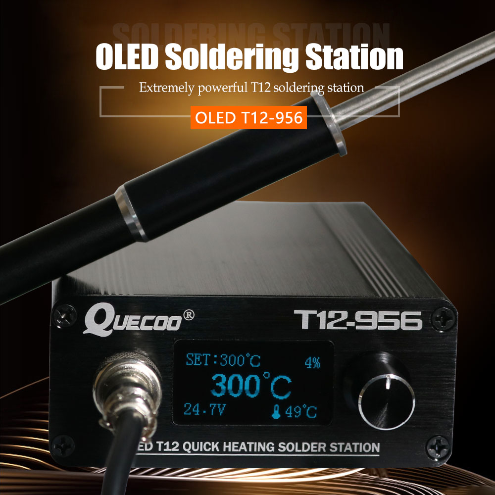 QUECOO T12-956 Solder Digital  - Industrial Laser Soldering Iron ulasan dan harga