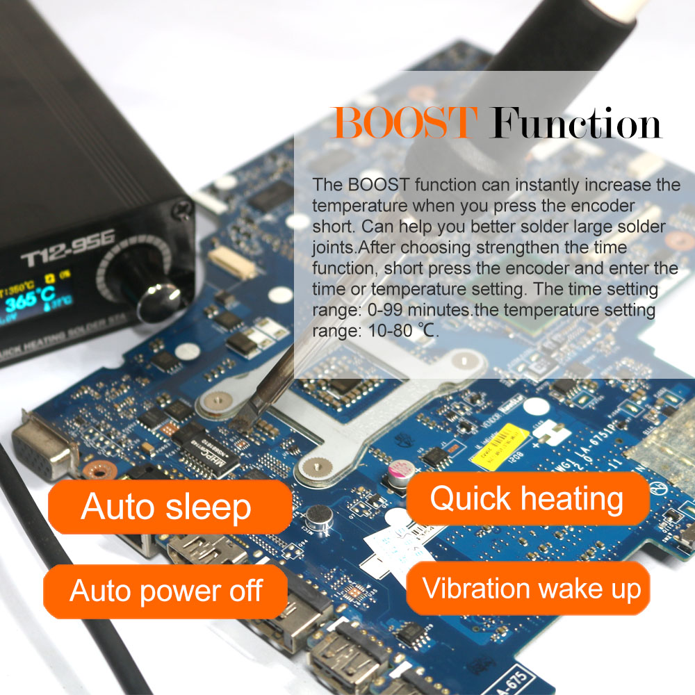QUECOO T12-956 Solder Digital  - Industrial Laser Soldering Iron ulasan dan harga
