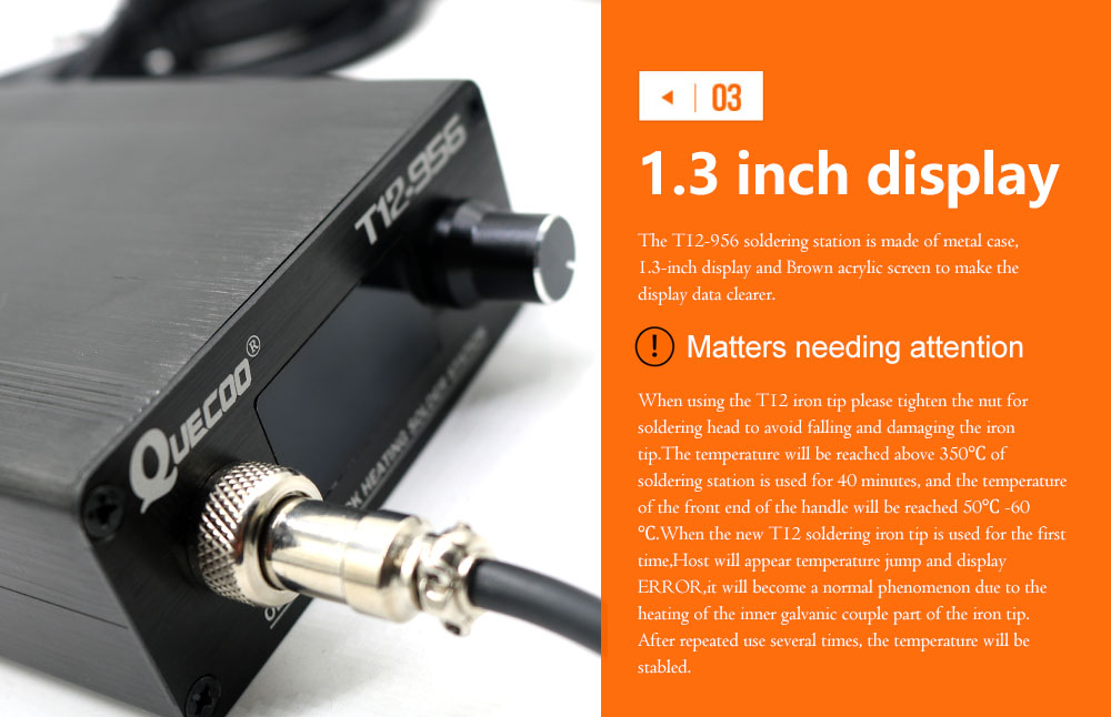 QUECOO T12-956 Solder Digital  - Industrial Laser Soldering Iron ulasan dan harga