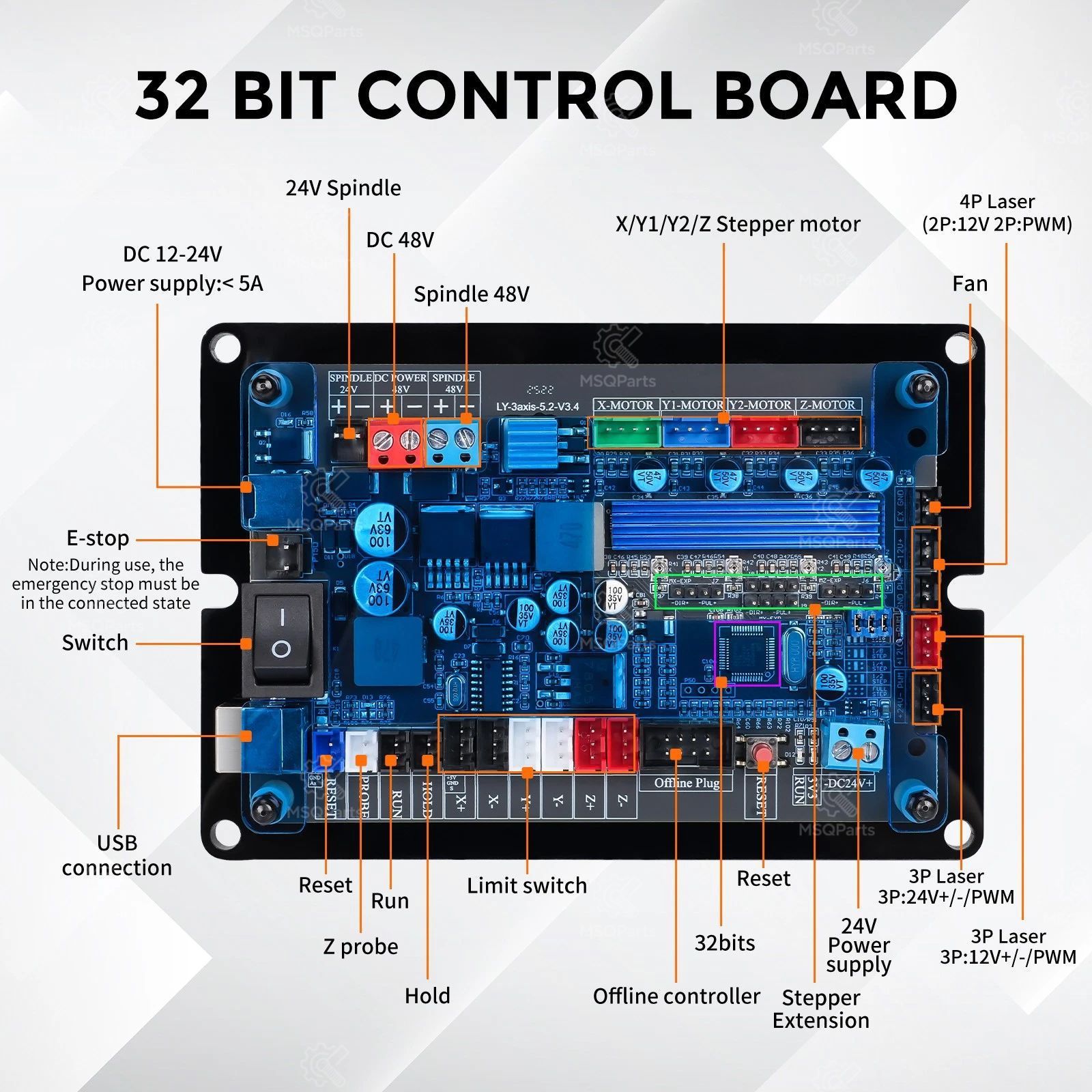Papan Kontrol GRBL 3 Axis DIY  - Laser Controller Board ulasan dan harga